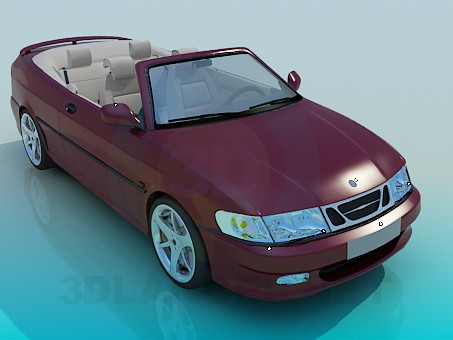 3D Modell SAAB Cabrio - Vorschau