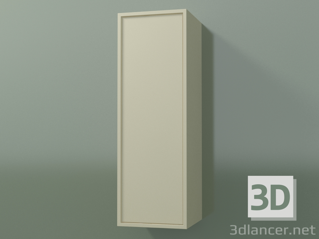 3D Modell Wandschrank mit 1 Tür (8BUABCD01, 8BUABCS01, Knochen C39, L 24, P 24, H 72 cm) - Vorschau