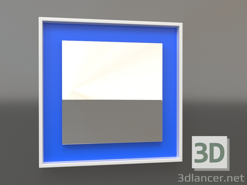 modèle 3D Miroir ZL 18 (400x400, blanc, bleu) - preview