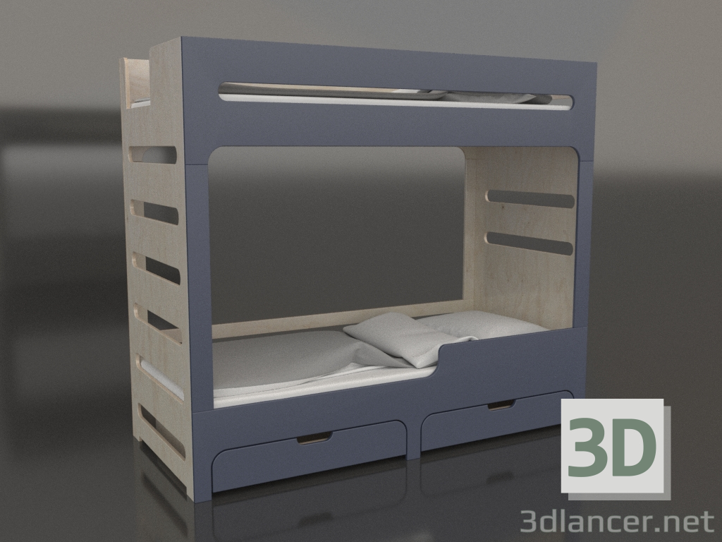 3d модель Кровать двухъярусная MODE HR (UIDHR2) – превью