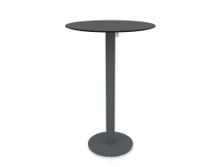 Table de bar sur pied colonne Ø70 (Anthracite)