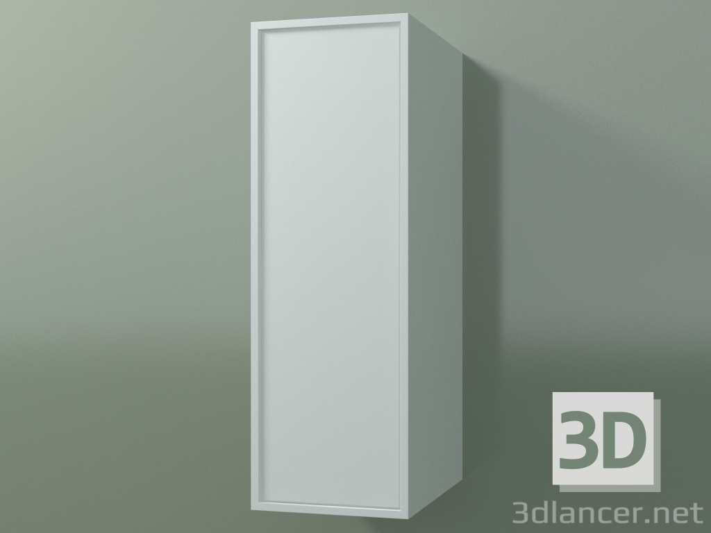 3D Modell Wandschrank mit 1 Tür (8BUABDD01, 8BUABDS01, Gletscherweiß C01, L 24, P 36, H 72 cm) - Vorschau