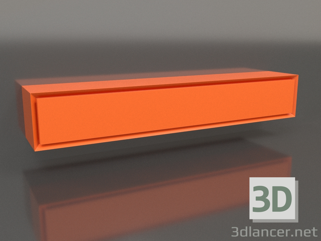 3D Modell Schrank TM 011 (1200x200x200, leuchtend leuchtend orange) - Vorschau