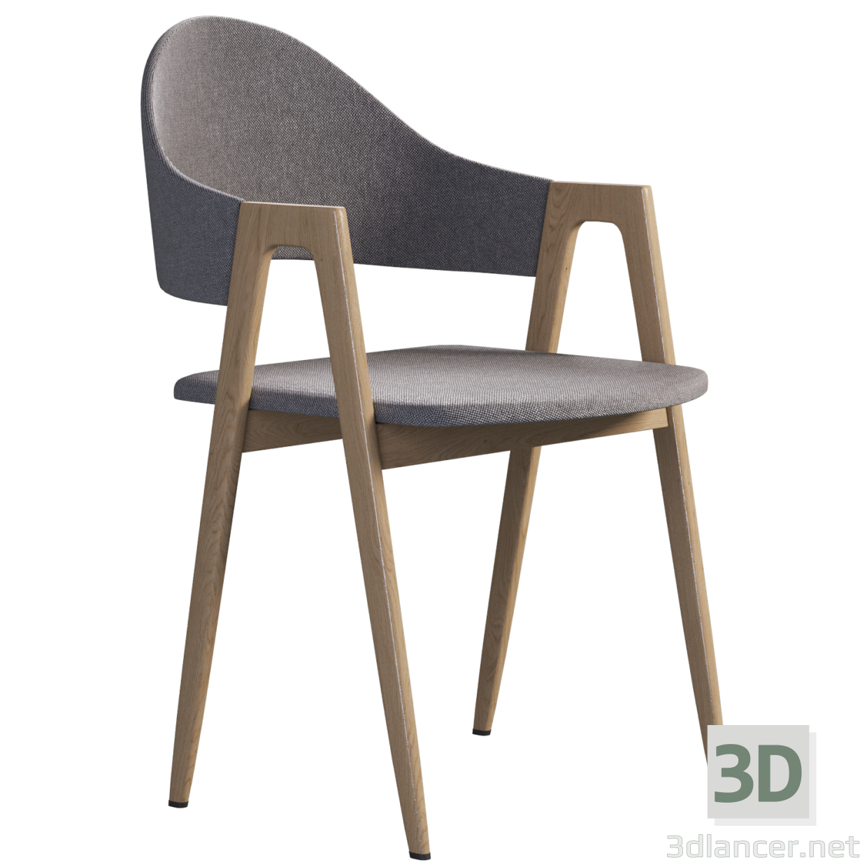 3D Mutfak sandalyesi Halmar K344 modeli satın - render