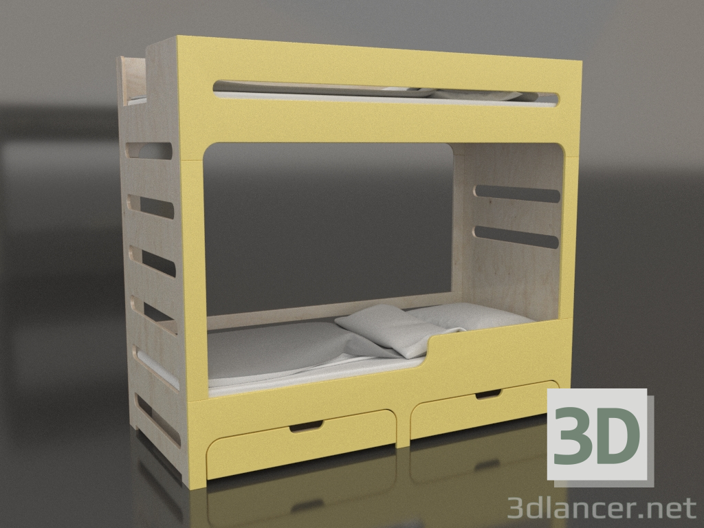 3d модель Кровать двухъярусная MODE HR (UCDHR2) – превью