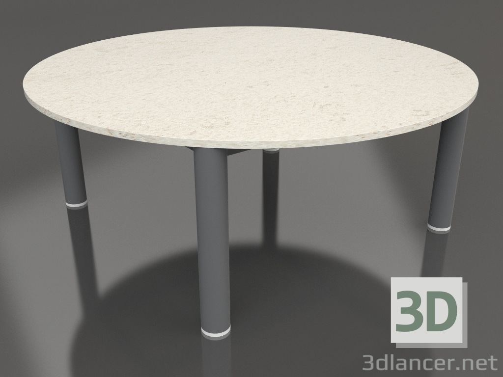 modèle 3D Table basse D 90 (Anthracite, DEKTON Danae) - preview