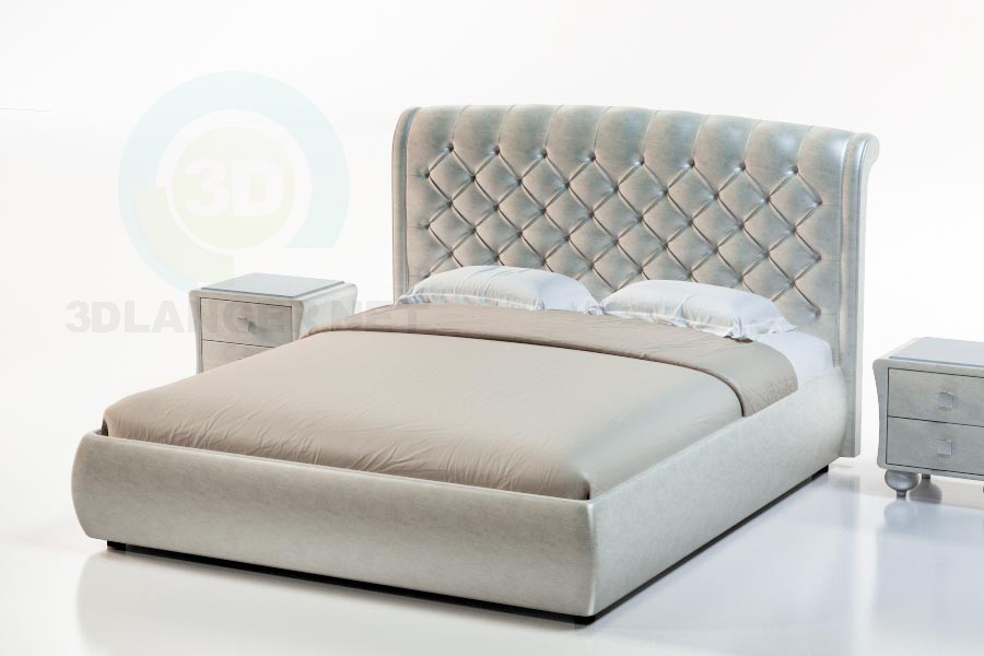 Modelo 3d Suite com cama Montserrat - preview