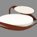 3d model Double bed round - preview