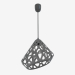 3d model Lamp hanging (Gray black wire dark) - preview