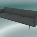 3d model Sofa 3.5-seater Outline (Remix 163, Black) - preview