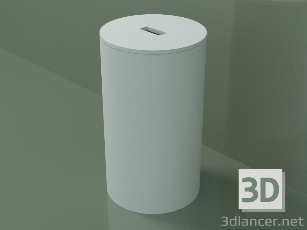 3D modeli Çamaşır sepeti (90U08002, Glacier White C01, D 30, H 51 cm) - önizleme