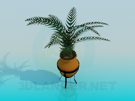 3d model A pot with a pot on legs - preview