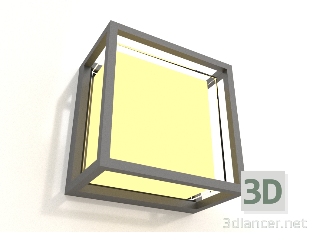 3D Modell Wand-Straßenlampe (7061) - Vorschau