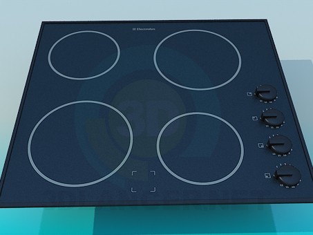 modèle 3D Table de cuisson Electrolux - preview