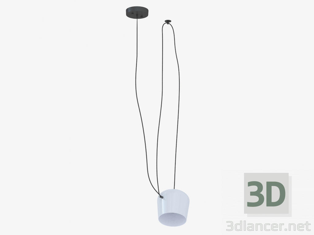 modello 3D lampada a sospensione (S111013 1A grigio) - anteprima