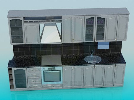 modello 3D Cucina - anteprima