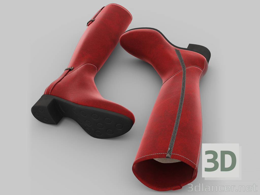 3D İtalyan botları Le Pepe modeli satın - render