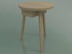 Side table with drawer (45, Rovere Sbiancato)