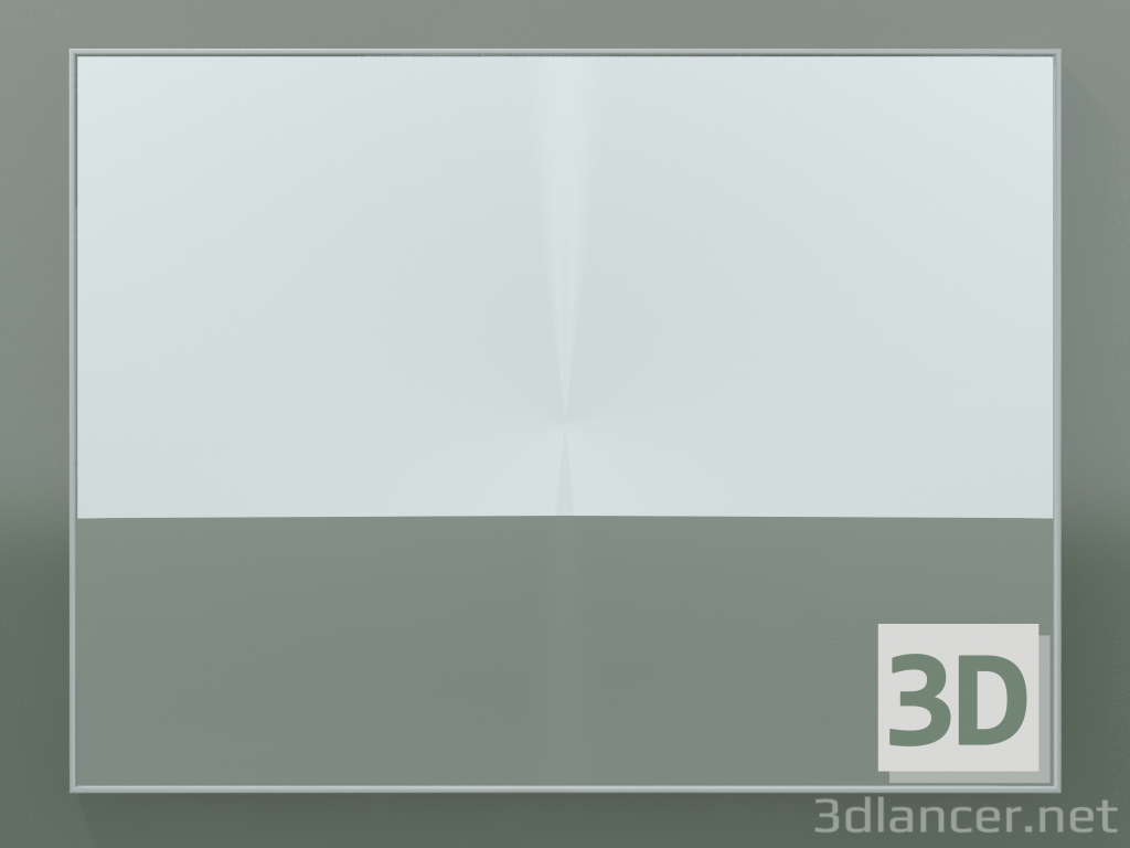 modello 3D Specchio Rettangolo (8ATDC0001, Glacier White C01, Н 72, L 96 cm) - anteprima