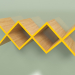 modello 3D Woo Shelf Scaffale lungo da soggiorno (arancione) - anteprima