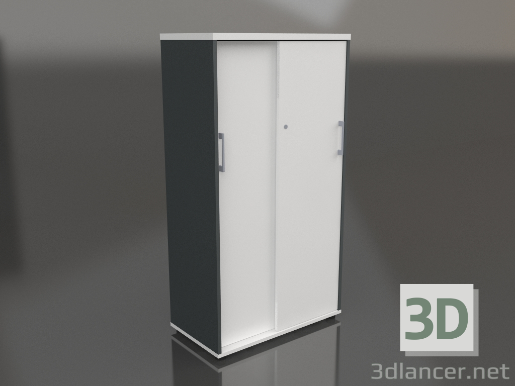 3D modeli Sürgülü kapaklı gardırop Standart A4P04 (800x432x1481) - önizleme