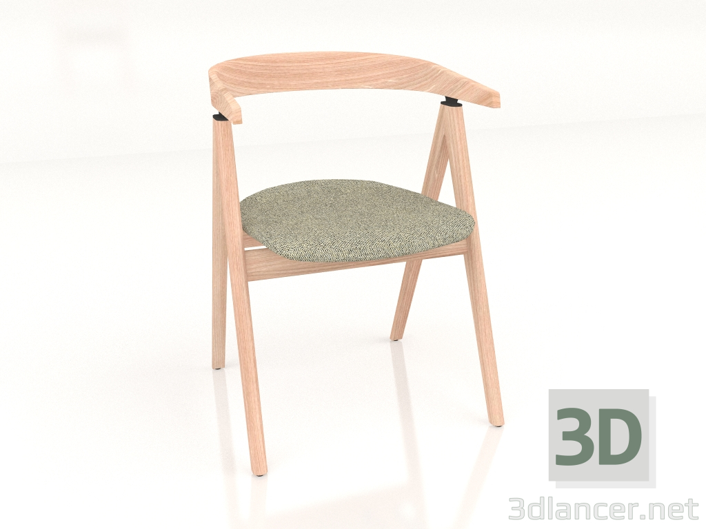 3D modeli Döşemeli sandalye Ava (hafif) - önizleme