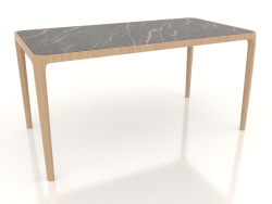 Mesa Casauri com grés porcelânico 1500x800 mm (Carvalho branqueado, opção 2)