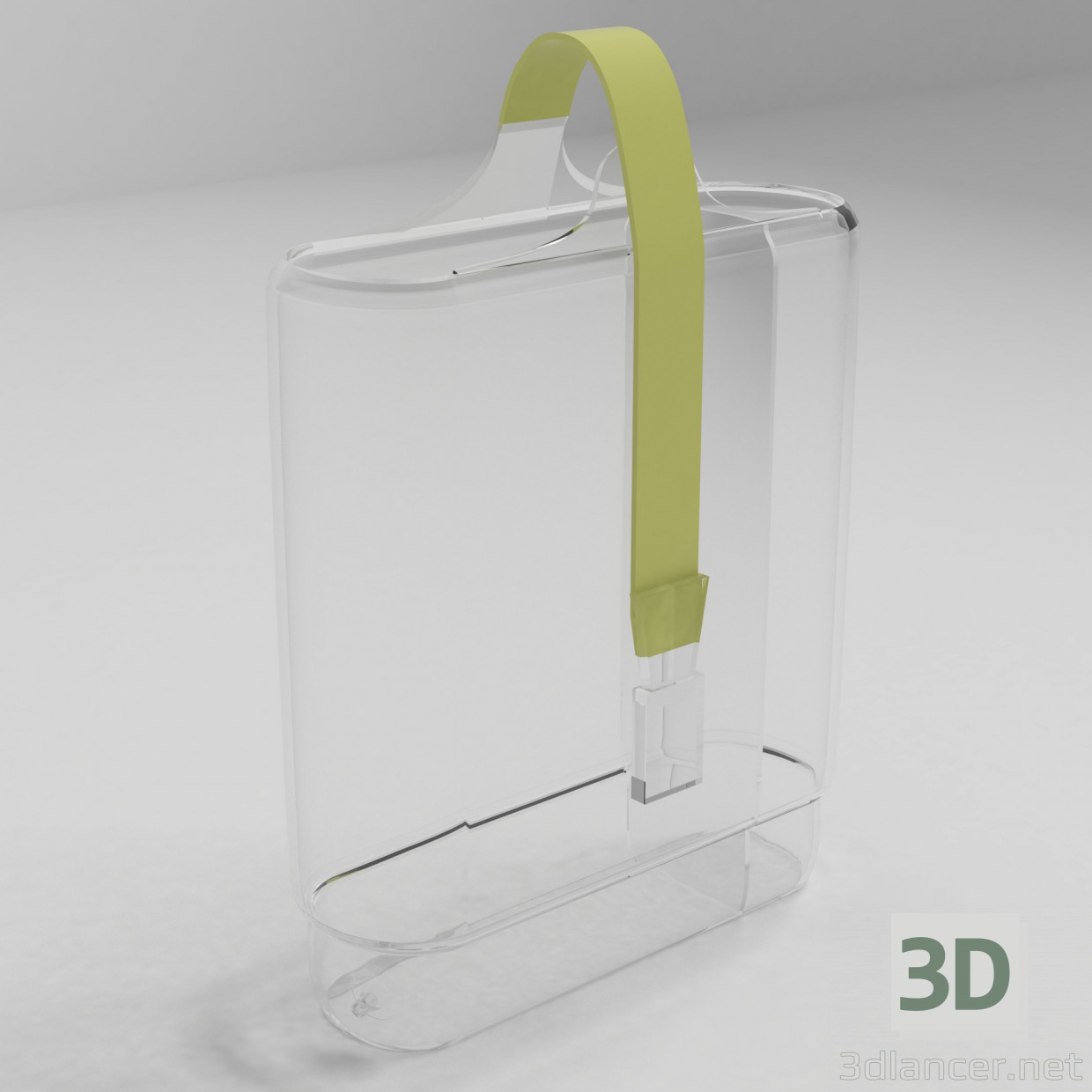 modello 3D Sacchetto di vetro - anteprima
