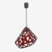 3d model Lamp hanging (Red drk black wire dark) - preview