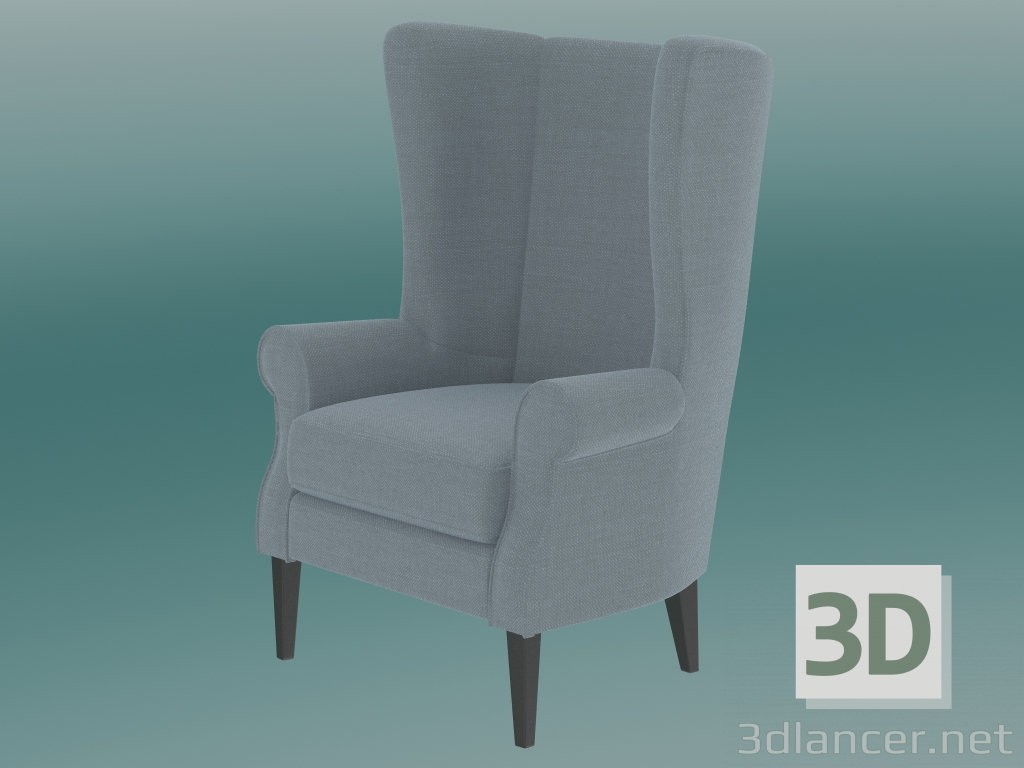 3d модель крісло Бордо – превью