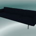 3D Modell Sofa 3,5-Sitzer Outline (Vidar 554, Schwarz) - Vorschau