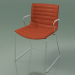 3d model Chair 0289 (on skids with armrests, with leather upholstery) - preview