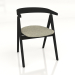 3d model Upholstered chair Ava (dark) - preview