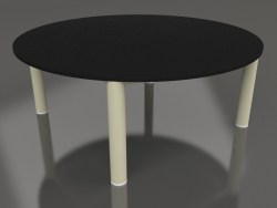 Coffee table D 90 (Gold, DEKTON Domoos)