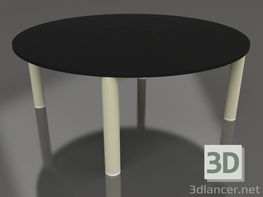 3d model Coffee table D 90 (Gold, DEKTON Domoos) - preview
