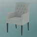 3d model Chair with armrests Bordeaux-2 with capiton - preview