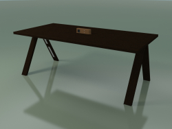 Mesa con encimera de oficina 5033 (H 74 - 200 x 98 cm, wengué, composición 2)