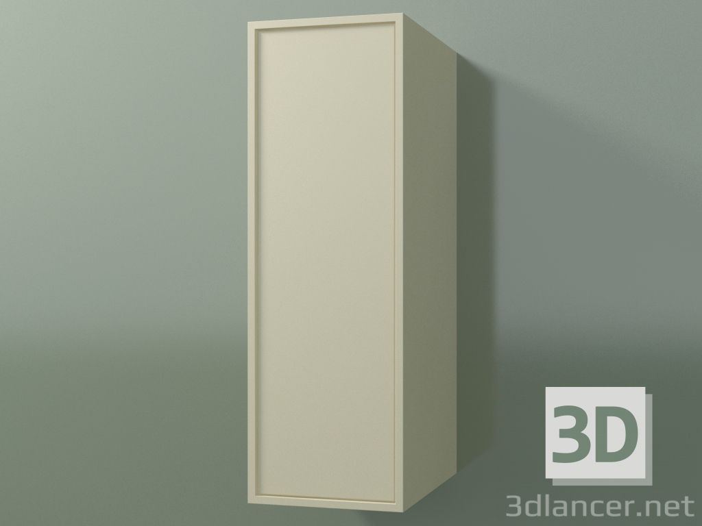 3D Modell Wandschrank mit 1 Tür (8BUABDD01, 8BUABDS01, Knochen C39, L 24, P 36, H 72 cm) - Vorschau