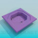 3d model The octagonal bowl - preview