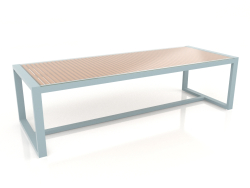 Mesa de comedor con tapa de cristal 268 (Gris azul)