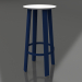 modèle 3D Tabouret haut (Bleu nuit) - preview