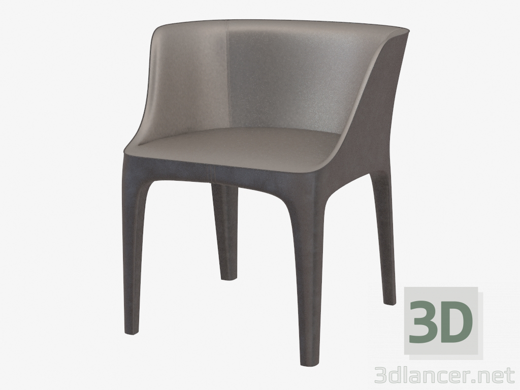 3d модель Кресло кожаное Diana – превью