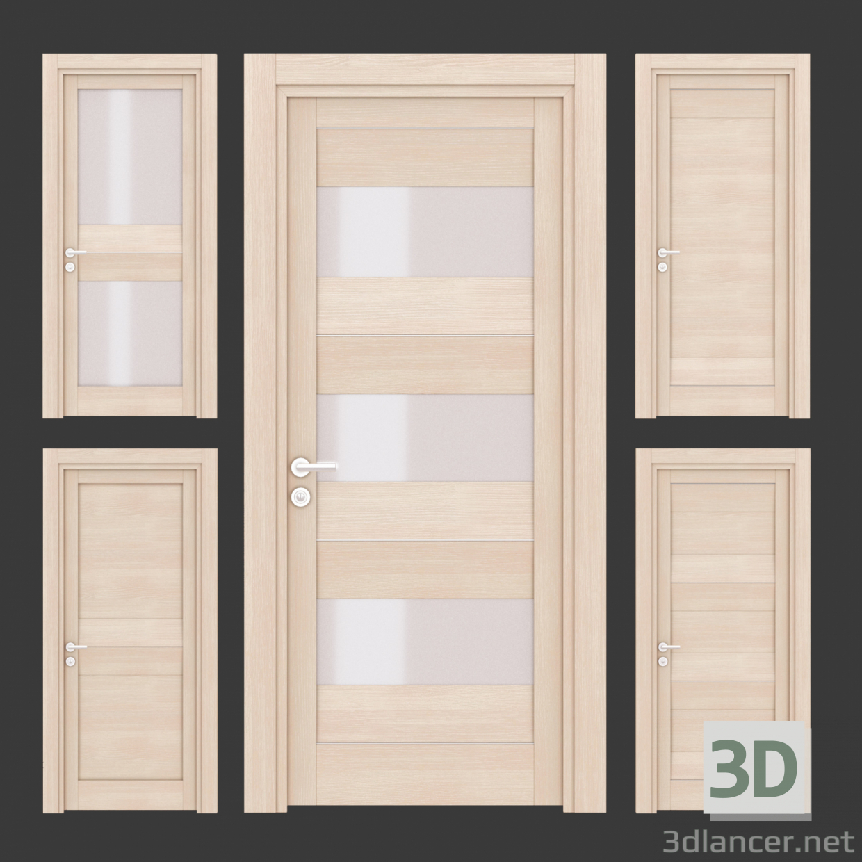 3D modeli Kapılar - önizleme