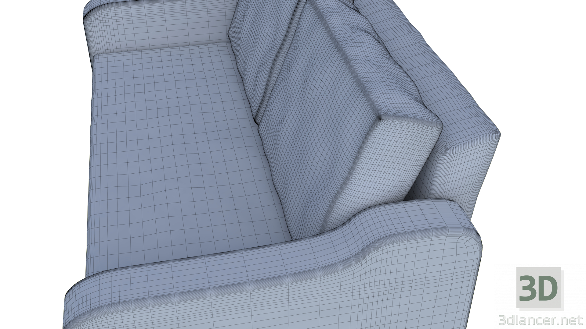 Sofá 3D modelo Compro - render