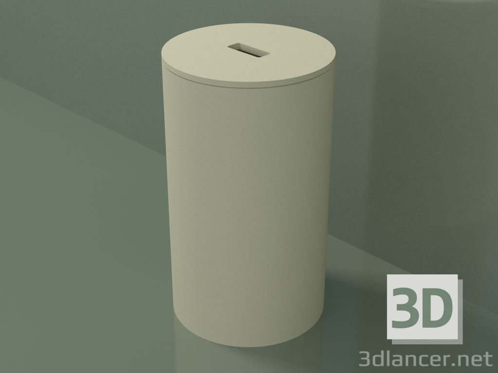 3D modeli Çamaşır sepeti (90U08002, Bone C39, D 30, H 51 cm) - önizleme