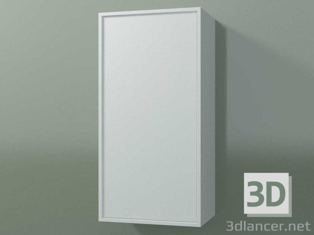 3 डी मॉडल 1 दरवाजे के साथ दीवार कैबिनेट (8BUBBCD01, 8BUBBCS01, ग्लेशियर व्हाइट C01, L 36, P 24, H 72 सेमी) - पूर्वावलोकन