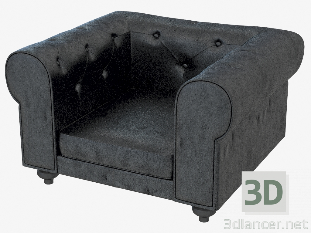 modèle 3D Chaise en cuir STYLE - preview