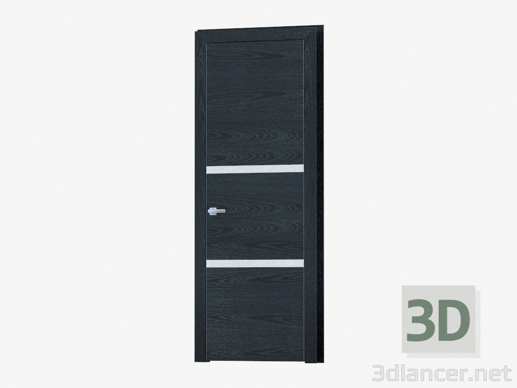 3d модель Двері міжкімнатні (36.30 silver mat) – превью