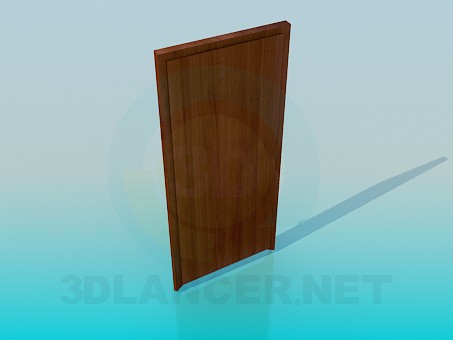 3D modeli Ahşap kapı - önizleme