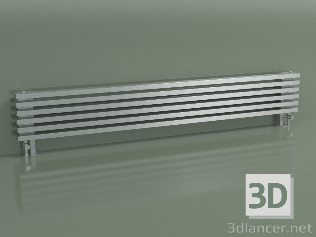 modello 3D Radiatore orizzontale RETTA (6 sezioni 2000 mm 60x30, technolac) - anteprima